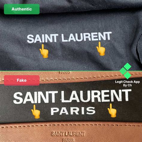 ysl real or fake|authentic ysl dust bag.